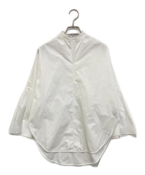 VALENTINO（ヴァレンティノ）VALENTINO (ヴァレンティノ) スキッパーシャツブラウス ホワイト サイズ:36の古着・服飾アイテム
