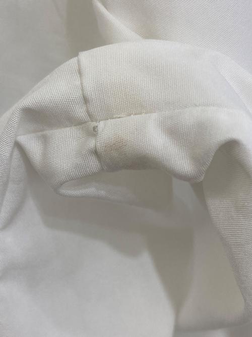 STRASBURGO（ストラスブルゴ）STRASBURGO (ストラスブルゴ) ノーカラーシャツ ホワイト サイズ:38の古着・服飾アイテム