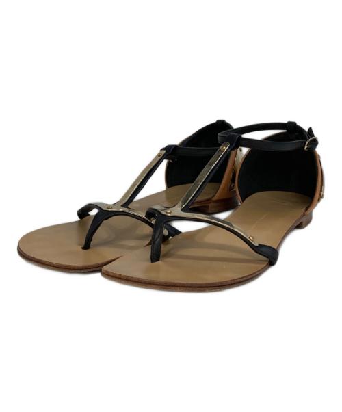 GIUSEPPE ZANOTTI（ジュゼッペザノッティ）GIUSEPPE ZANOTTI (ジュゼッペザノッティ) ストラップサンダル ベージュ サイズ:38の古着・服飾アイテム