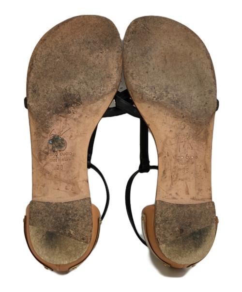 GIUSEPPE ZANOTTI（ジュゼッペザノッティ）GIUSEPPE ZANOTTI (ジュゼッペザノッティ) ストラップサンダル ベージュ サイズ:38の古着・服飾アイテム