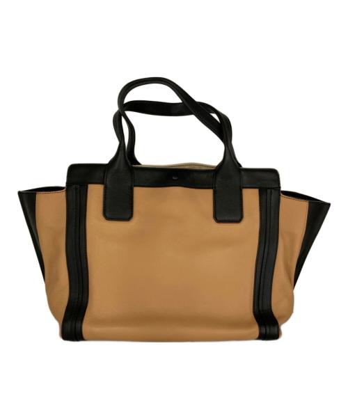 Chloe（クロエ）Chloe (クロエ) Alison Tote Bag ブラック×ベージュの古着・服飾アイテム