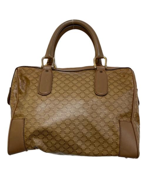 CELINE（セリーヌ）CELINE (セリーヌ) マカダム柄ミニボストンバッグ ブラウンの古着・服飾アイテム