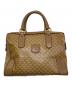 CELINE（セリーヌ）の古着「マカダム柄ミニボストンバッグ」｜ブラウン
