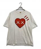 HUMAN MADE×KAWSヒューマンメイド×カウズ）の古着「プリントTシャツ」｜ホワイト