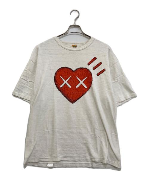 HUMAN MADE（ヒューマンメイド）HUMAN MADE (ヒューマンメイド) KAWS (カウズ) プリントTシャツ ホワイト サイズ:2XLの古着・服飾アイテム