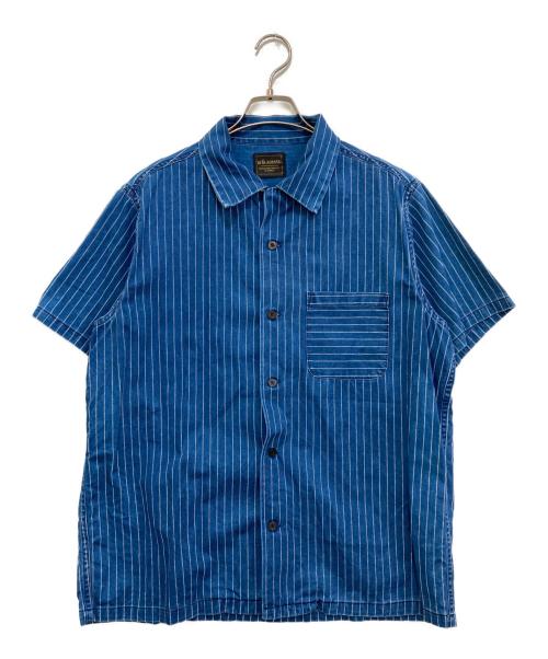 GLAD HAND（グラッドハンド）GLAD HAND (グラッドハンド) オープンカラーシャツ インディゴ サイズ:Lの古着・服飾アイテム