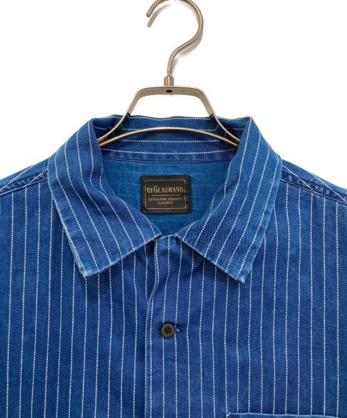 GLAD HAND（グラッドハンド）GLAD HAND (グラッドハンド) オープンカラーシャツ インディゴ サイズ:Lの古着・服飾アイテム