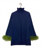 KISHIDAMIKIキシダミキ）の古着「fur fit top　#2-OFSF-002」｜ブルー