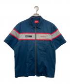 SUPREMEシュプリーム）の古着「Zip Up Work Shirt」｜ネイビー
