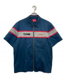 SUPREME（シュプリーム）の古着「Zip Up Work Shirt」｜ネイビー