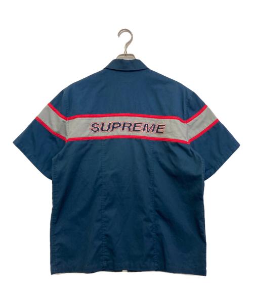 SUPREME（シュプリーム）SUPREME (シュプリーム) Zip Up Work Shirt ネイビー サイズ:Mの古着・服飾アイテム