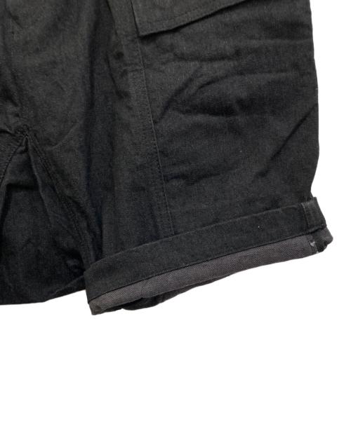 RICK OWENS DRKSHDW（リックオウエンス ダークシャドウ）RICK OWENS DRKSHDW (リックオウエンス ダークシャドウ) Denim Cargo Shorts DL01B7391-BLKGJP ブラック サイズ:32の古着・服飾アイテム
