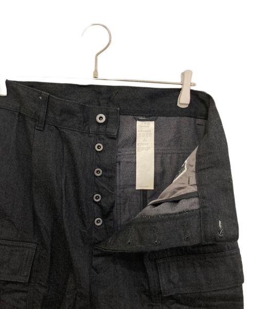 RICK OWENS DRKSHDW（リックオウエンス ダークシャドウ）RICK OWENS DRKSHDW (リックオウエンス ダークシャドウ) Denim Cargo Shorts DL01B7391-BLKGJP ブラック サイズ:32の古着・服飾アイテム