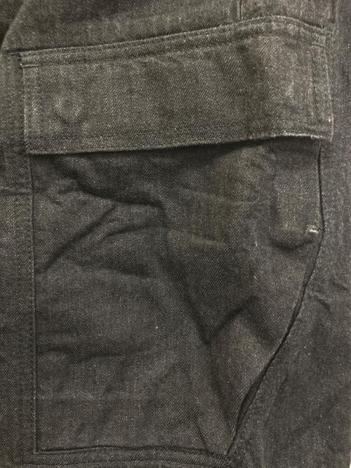 RICK OWENS DRKSHDW（リックオウエンス ダークシャドウ）RICK OWENS DRKSHDW (リックオウエンス ダークシャドウ) Denim Cargo Shorts DL01B7391-BLKGJP ブラック サイズ:32の古着・服飾アイテム