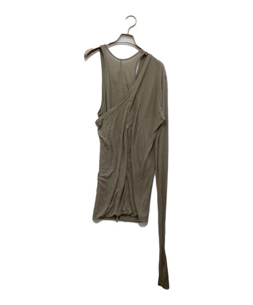 RICK OWENS（リックオウエンス）RICK OWENS (リックオウエンス) banana Layered T-shirt　RU02C7254-RC グレー サイズ:Lの古着・服飾アイテム