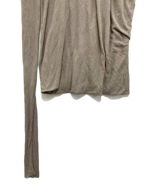 RICK OWENS（リックオウエンス）RICK OWENS (リックオウエンス) banana Layered T-shirt　RU02C7254-RC グレー サイズ:Lの古着・服飾アイテム