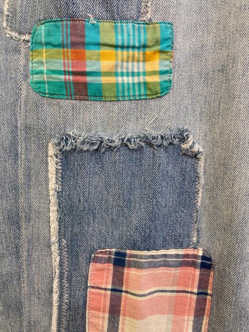 POLO RALPH LAUREN（ポロ・ラルフローレン）POLO RALPH LAUREN (ポロ・ラルフローレン) パッチワークデニムパンツ インディゴ サイズ:25の古着・服飾アイテム