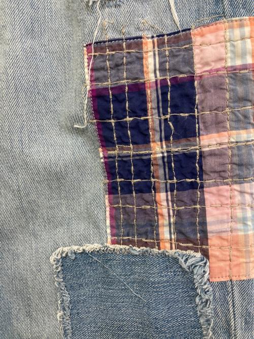 POLO RALPH LAUREN（ポロ・ラルフローレン）POLO RALPH LAUREN (ポロ・ラルフローレン) パッチワークデニムパンツ インディゴ サイズ:25の古着・服飾アイテム