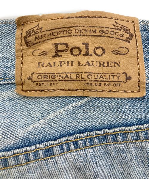 POLO RALPH LAUREN（ポロ・ラルフローレン）POLO RALPH LAUREN (ポロ・ラルフローレン) パッチワークデニムパンツ インディゴ サイズ:25の古着・服飾アイテム