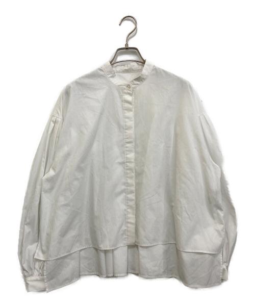 LE PHIL（ル フィル）LE PHIL (ル フィル) ブロードギャザーブラウス ホワイト サイズ:Fの古着・服飾アイテム