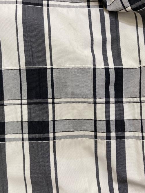 LE PHIL（ル フィル）LE PHIL (ル フィル) メモリータフタチェックスカート ブラックの古着・服飾アイテム