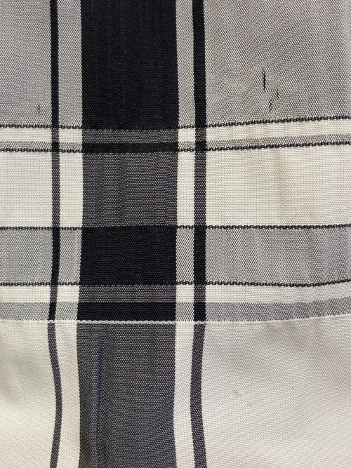 LE PHIL（ル フィル）LE PHIL (ル フィル) メモリータフタチェックスカート ブラックの古着・服飾アイテム
