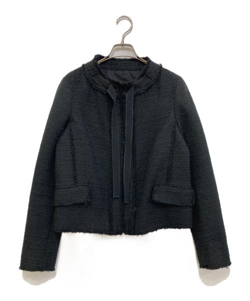 PROENZA SCHOULER（プロエンザ スクーラー）PROENZA SCHOULER (プロエンザ スクーラー) ツイードジャケット ブラック サイズ:2の古着・服飾アイテム