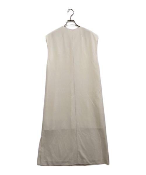 BALLSEY（ボールジィ）BALLSEY (ボールジィ) ドライアムンゼン キーネックワンピース アイボリー サイズ:36の古着・服飾アイテム