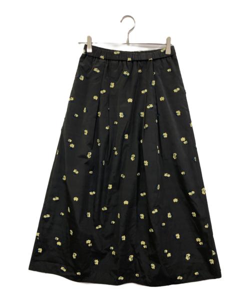 BALLSEY（ボールジィ）BALLSEY (ボールジィ) ペイズリーマトラッセ ギャザーロングスカート ホワイト サイズ:Sの古着・服飾アイテム