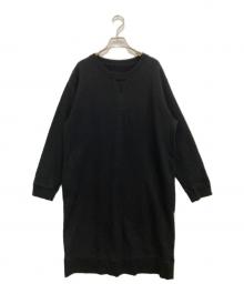 MM6 Maison Margiela（エムエムシックスメゾンマルジェラ）の古着「スウェットワンピース　S32CU0018」｜ブラック