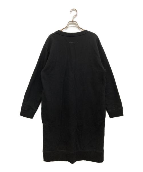 MM6 Maison Margiela（エムエムシックスメゾンマルジェラ）MM6 Maison Margiela (エムエムシックスメゾンマルジェラ) スウェットワンピース　S32CU0018 ブラック サイズ:XSの古着・服飾アイテム