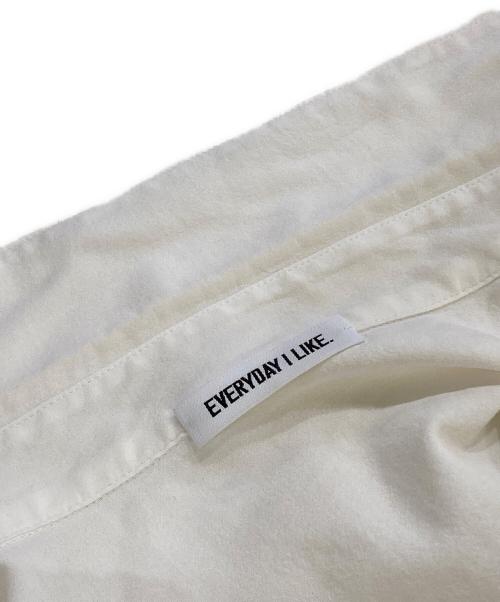 EVERYDAY I LIKE.（エヴリデイ アイ ライク）EVERYDAY I LIKE. (エヴリデイ アイ ライク) Cotton Sheer Wash シャツ ホワイト サイズ:不明(実寸をご参考下さい)の古着・服飾アイテム