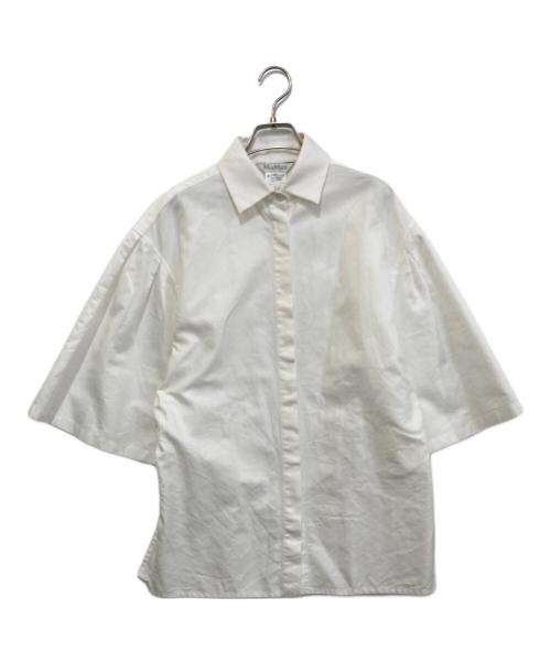 MaxMara（マックスマーラ）MaxMara (マックスマーラ) コットンポプリン オーバーシャツ ホワイト サイズ:36の古着・服飾アイテム