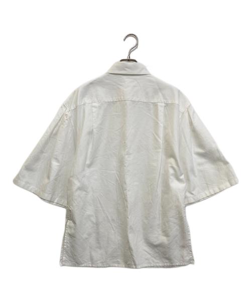 MaxMara（マックスマーラ）MaxMara (マックスマーラ) コットンポプリン オーバーシャツ ホワイト サイズ:36の古着・服飾アイテム