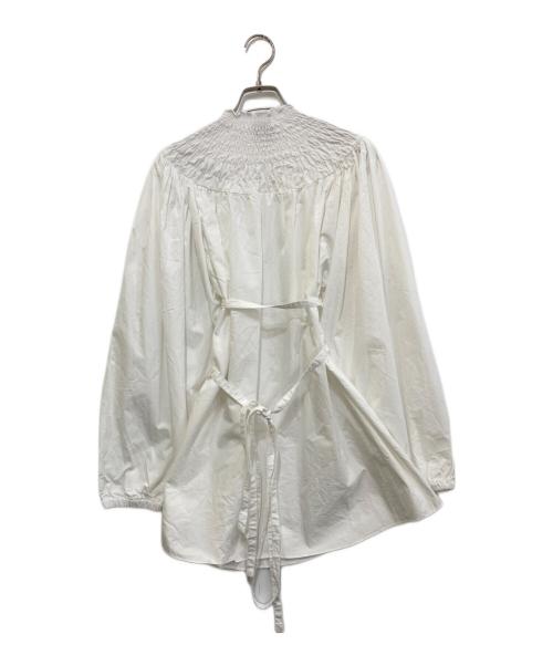 patou（パトゥ）patou (パトゥ) タイウエスト ブラウス ホワイト サイズ:36の古着・服飾アイテム