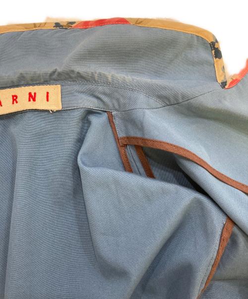 MARNI（マルニ）MARNI (マルニ) フラワーパピングジャケット ブルー サイズ:42の古着・服飾アイテム