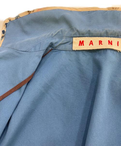 MARNI（マルニ）MARNI (マルニ) フラワーパピングジャケット ブルー サイズ:42の古着・服飾アイテム