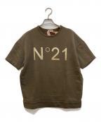 N°21ヌメロヴェントゥーノ）の古着「ロゴ半袖スウェット」｜ブラウン