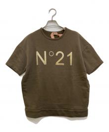 N°21（ヌメロヴェントゥーノ）の古着「ロゴ半袖スウェット」｜ブラウン