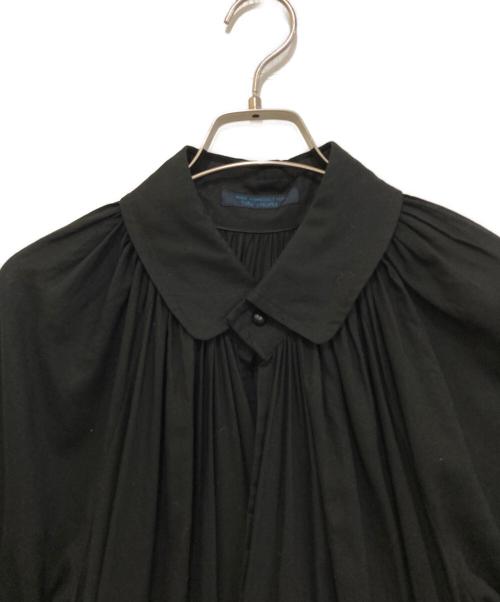 REGULATION Yohji Yamamoto（レギュレーションヨウジヤマモト）REGULATION Yohji Yamamoto (レギュレーションヨウジヤマモト) ギャザーワンピース FX-C51-005 ブラック サイズ:2の古着・服飾アイテム