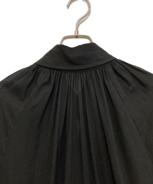 REGULATION Yohji Yamamoto（レギュレーションヨウジヤマモト）REGULATION Yohji Yamamoto (レギュレーションヨウジヤマモト) ギャザーワンピース FX-C51-005 ブラック サイズ:2の古着・服飾アイテム