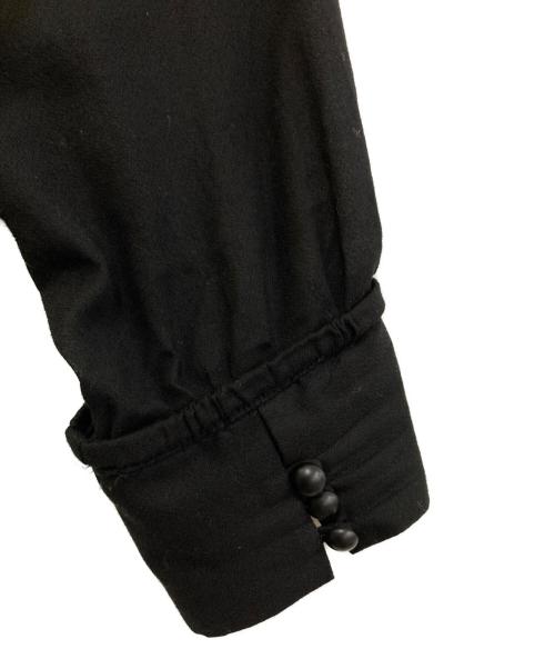 REGULATION Yohji Yamamoto（レギュレーションヨウジヤマモト）REGULATION Yohji Yamamoto (レギュレーションヨウジヤマモト) ギャザーワンピース FX-C51-005 ブラック サイズ:2の古着・服飾アイテム