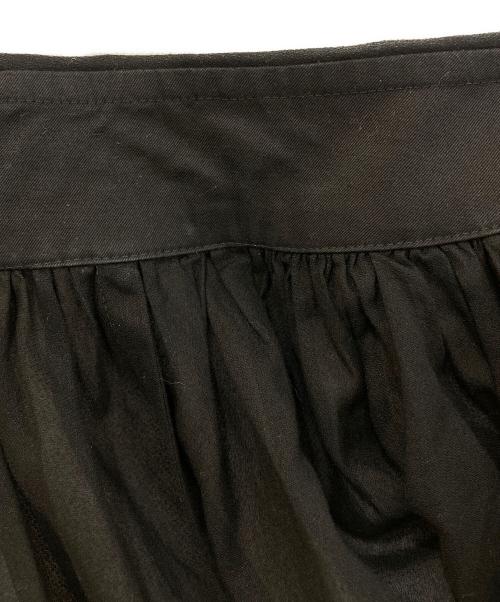 REGULATION Yohji Yamamoto（レギュレーションヨウジヤマモト）REGULATION Yohji Yamamoto (レギュレーションヨウジヤマモト) ギャザーワンピース FX-C51-005 ブラック サイズ:2の古着・服飾アイテム