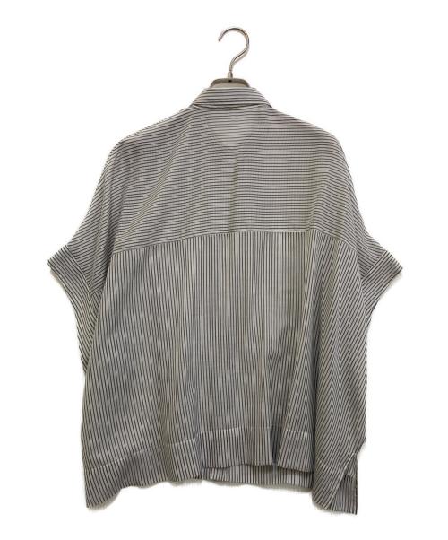 JOURNAL STANDARD（ジャーナルスタンダード）JOURNAL STANDARD (ジャーナルスタンダード) シアーコードストライプシャツ グレー サイズ:実寸参照の古着・服飾アイテム