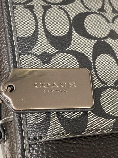 COACH（コーチ）COACH (コーチ) サリバン クロスボディ シグネチャー キャンバス ブラックの古着・服飾アイテム