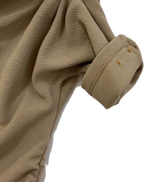 polaura（ポロ―ラ）polaura (ポロ―ラ) アシンメトリードレープトップス ブラウン サイズ:FREEの古着・服飾アイテム