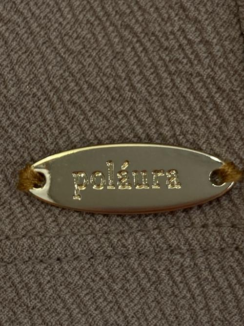 polaura（ポロ―ラ）polaura (ポロ―ラ) アシンメトリードレープトップス ブラウン サイズ:FREEの古着・服飾アイテム