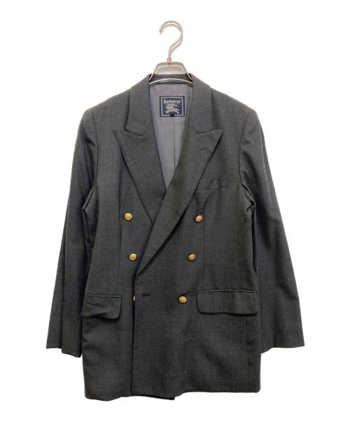 Burberry's（バーバリーズ）Burberry's (バーバリーズ) 金釦ダブルジャケット グレー サイズ:9の古着・服飾アイテム