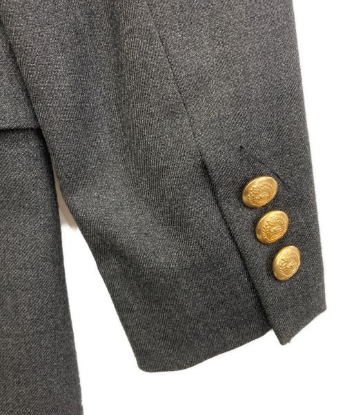 Burberry's（バーバリーズ）Burberry's (バーバリーズ) 金釦ダブルジャケット グレー サイズ:9の古着・服飾アイテム