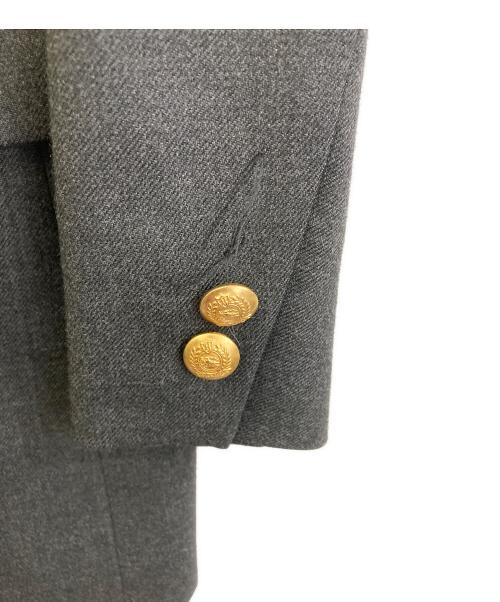 Burberry's（バーバリーズ）Burberry's (バーバリーズ) 金釦ダブルジャケット グレー サイズ:9の古着・服飾アイテム